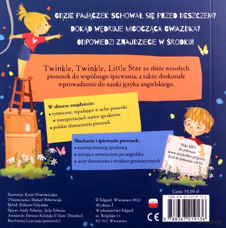 Angielski dla dzieci. Piosenki. Twinkle, Twinkle Little Star - Opracowanie zbiorowe [KSIĄŻKA]