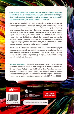 Błąd Kartezjusza. Emocje, rozum i ludzki mózg - Antonio Damasio [KSIĄŻKA]