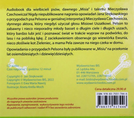 CD MP3 Przygody psa Pelsona - Jan Strękowski [AUDIOBOOK]