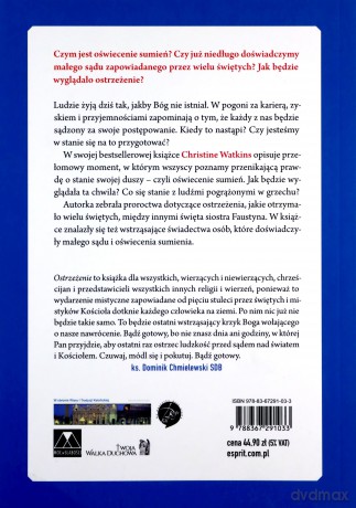 Ostrzeżenie. Świadectwa i proroctwa o oświeceniu sumień - Christine Watkins [KSIĄŻKA]