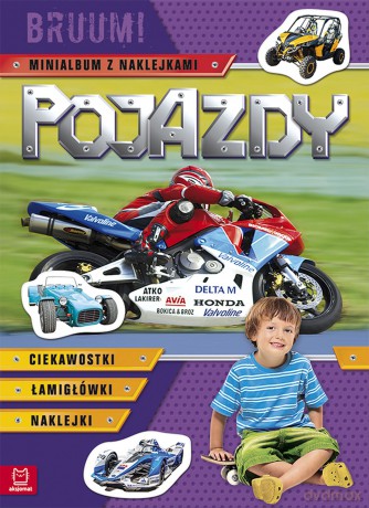 Pojazdy. Bruum! Minialbum z naklejkami (fioletywy) - Opracowanie zbiorowe [KSIĄŻKA]