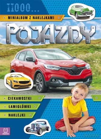 Pojazdy. Iiooo... Minialbum z naklejkami (niebieski) - Opracowanie zbiorowe [KSIĄŻKA]