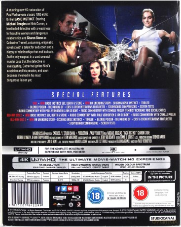 Basic Instinct (Nagi instynkt) [Blu-Ray 4K]+[Blu-Ray]