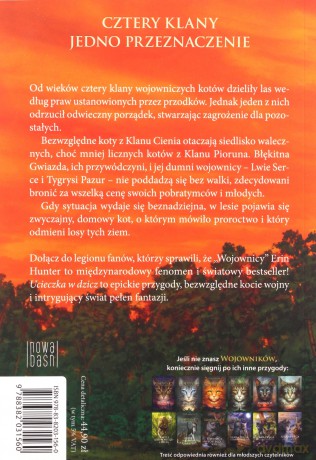 Wojownicy tom 1. Ucieczka w dzicz - Erin Hunter [KSIĄŻKA]
