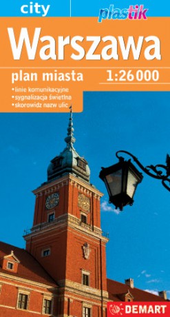 Warszawa plan miasta 1:26000. Mapa samochodowa Plastik - Opracowanie zbiorowe [KSIĄŻKA]