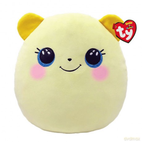 Ty Squish-a-Boos párna alakú plüss figura BUTTERCUP, 22 cm - sárga maci 