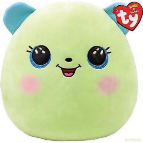 Ty Squish-a-Boos párna alakú plüss figura CLOVER, 22 cm - zöld maci