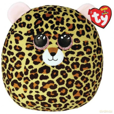 Ty Squish-a-Boos párna alakú plüss figura LIVVIE, 22 cm - leopárd