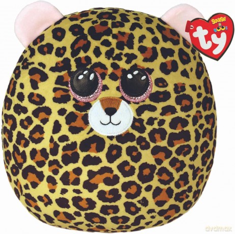 Ty Squish-a-Boos párna alakú plüss figura LIVVIE, 22 cm - leopárd