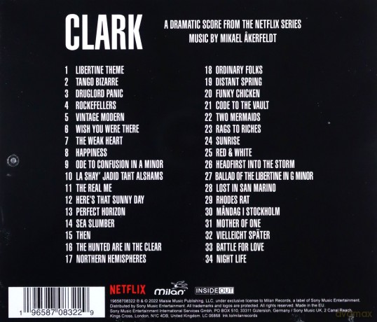 Clark soundtrack (Mikael Akerfeldt) [CD]