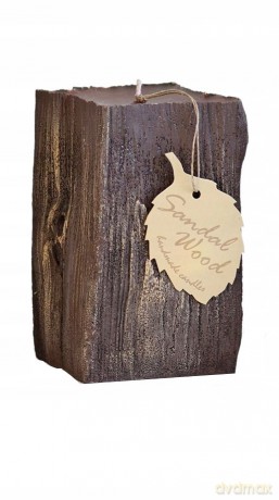 ARTMAN Świeca ozdobna Sandalwood orzech - kostka mała