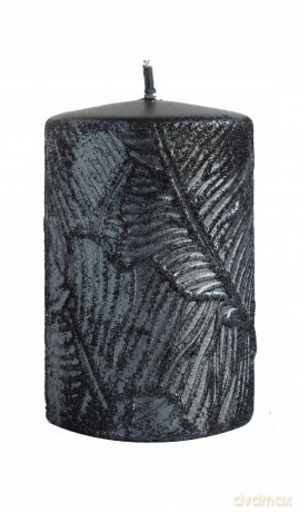 ARTMAN Świeca ozdobna Tivano - walec mały (średnica 7cm) czarny