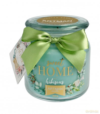 ARTMAN Świeca zapachowa Sweet Home Hibiscus słoik mały-360g
