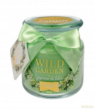 ARTMAN Świeca zapachowa Wild Garden Jasmine&Lilac słoik mały-360g