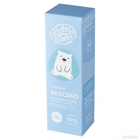 Baby Boom Łagodne Mleczko nawilżające do ciałka dla dzieci i niemowląt - od 1 dnia życia 200 ml