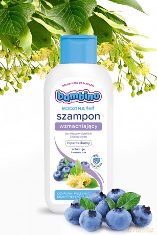 Bambino Rodzina Szampon wzmacniający do włosów cienkich i delikatnych 400 ml