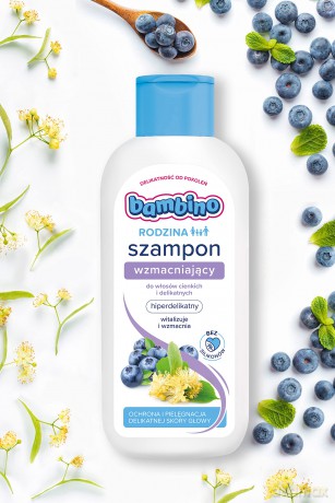 Bambino Rodzina Szampon wzmacniający do włosów cienkich i delikatnych 400 ml