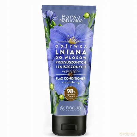 BARWA Naturalna Lniana Odżywka wygładzająca do włosów przesuszonych i zniszczonych 200 ml