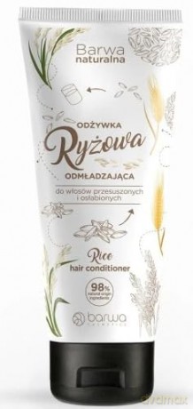 BARWA Naturalna Ryżowa Odżywka odmładzająca do włosów przesuszonych i osłabionych 200 ml