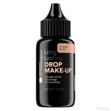 Bell Hypoallergenic Podkład kryjący Long Lasting Drop nr 07 Warm Peach 30g