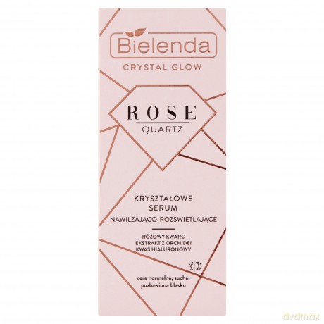 Bielenda Crystal Glow Rose Quartz Kryształowe Serum nawilżająco - rozświetlające 30 ml