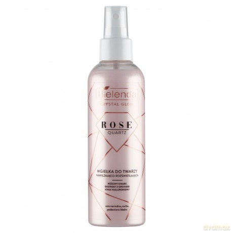 Bielenda Crystal Glow Rose Quartz Mgiełka do twarzy nawilżająco - rozświetlająca 200 ml