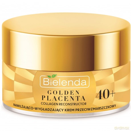 Bielenda Golden Placenta 40+ Nawilżająco - Wygładzający Krem przeciwzmarszczkowy na dzień i noc 50 ml