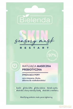 Bielenda Skin Restart Sensory Mask Matująca Maseczka prebiotyczna - zwężająca pory 8g