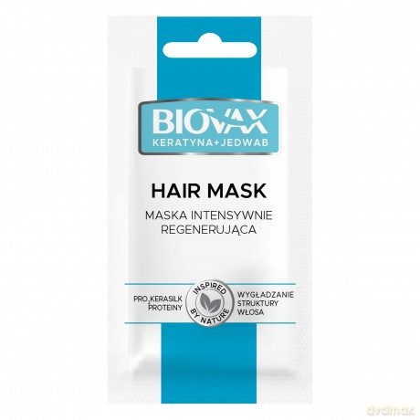 BIOVAX MASKA KERATYNA+JEDWAB SASZETKA 20ML