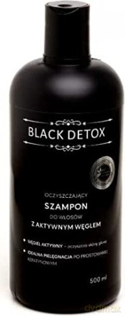 BLACK DETOX Oczyszczający Szampon do włosów z aktywnym węglem 500 ml