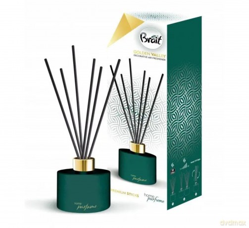 Brait Home Parfum Sticks Patyczki odświeżające + Olejek Golden Valley 100 ml