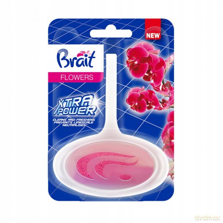 Brait Xtra Power Kostka toaletowa do WC w koszyku - Flowers 40g