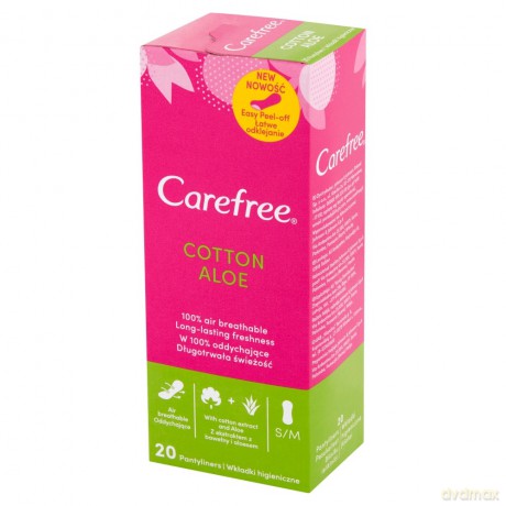Carefree Cotton Aloe Wkładki higieniczne-20szt