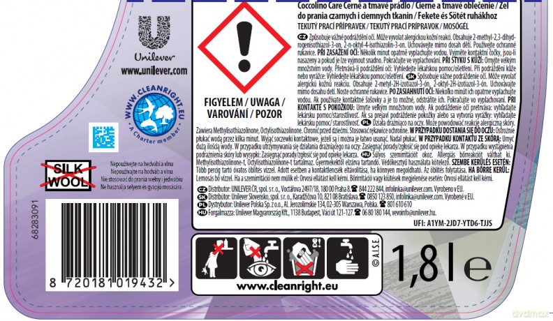 Coccolino Care Żel do prania Black&Dark (45 prań) 1.8L