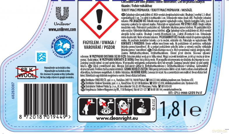 Coccolino Care Żel do prania White (45 prań) 1.8L