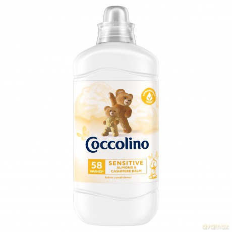 Coccolino Płyn do płukania tkanin Sensitive Almond&Cashmere Balm 1450 ml (58 prań)