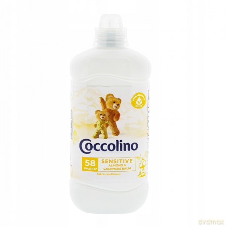 Coccolino Płyn do płukania tkanin Sensitive Almond&Cashmere Balm 1450 ml (58 prań)
