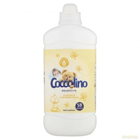 Coccolino Płyn do płukania tkanin Sensitive Almond&Cashmere Balm 1450 ml (58 prań)