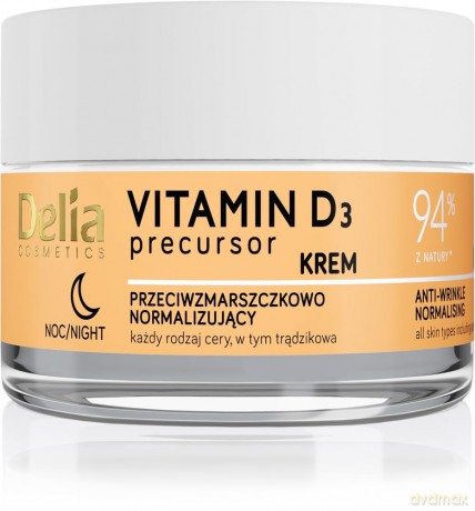 Delia Cosmetics Vitamin D3 Precursor Krem przeciwzmarszczkowo - normalizujący na dzień 50 ml