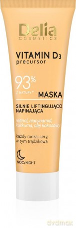Delia Cosmetics Vitamin D3 Silnie Liftingująca Maska napinająca na noc 50 ml