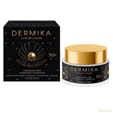 Dermika Luxury Caviar 50+ Kawiorowy Krem wypełniający zmarszczki na dzień i noc 50 ml