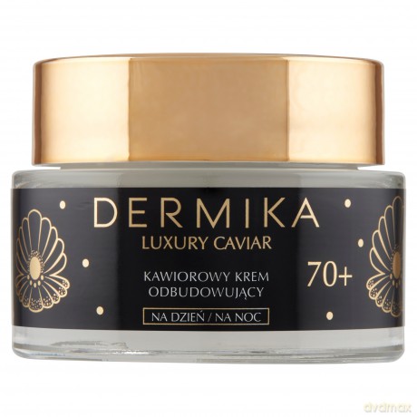 Dermika Luxury Caviar 70+ Kawiorowy Krem odbudowujący na dzień i noc 50 ml