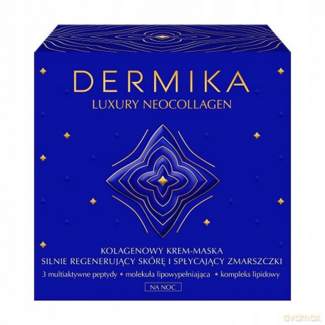Dermika Luxury Neocollagen Kolagenowy Krem - Maska silnie regenerujący skórę i spłycający zmarszczki na noc 50 ml