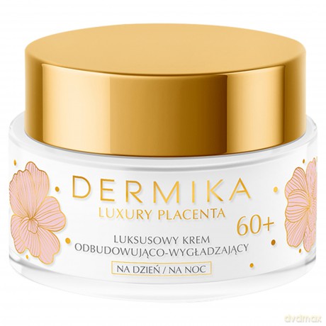 Dermika Luxury Placenta 60+ Luksusowy Krem odbudowująco - wygładzający na dzień i noc 50 ml