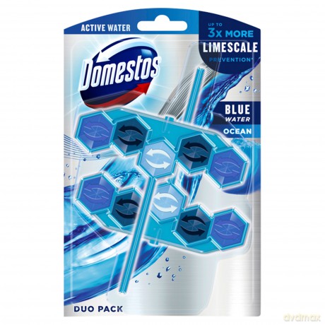 Domestos Ocean DUO Kostka WC Power 5 koszyk - Active Blue Water 2 x 53g