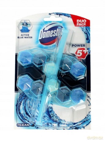 Domestos Ocean DUO Kostka WC Power 5 koszyk - Active Blue Water 2 x 53g