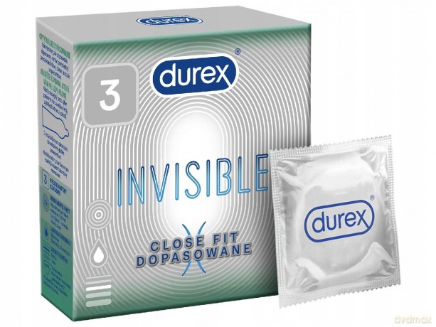 Durex Prezerwatywy Invisible Dopasowanie 3szt.