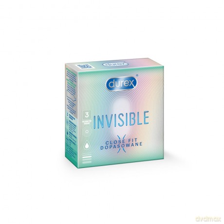 Durex Prezerwatywy Invisible Dopasowanie 3szt.