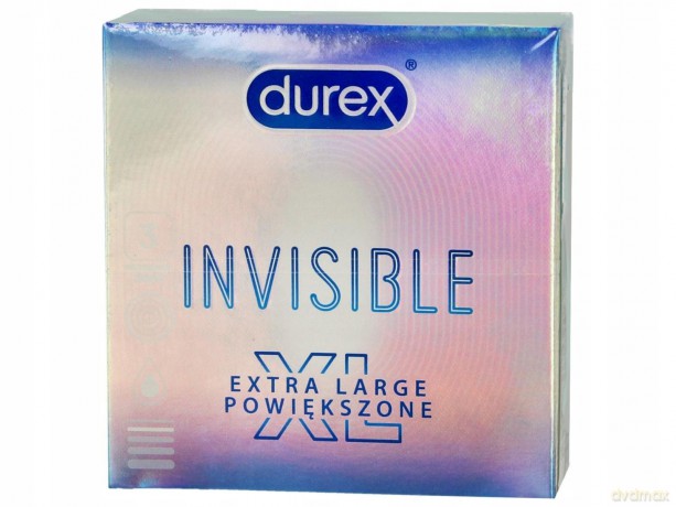 Durex Prezerwatywy Invisible XL Powiększone 3 szt.