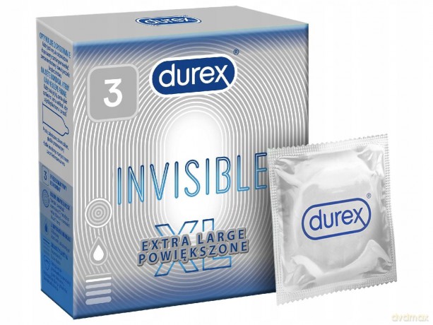 Durex Prezerwatywy Invisible XL Powiększone 3 szt.